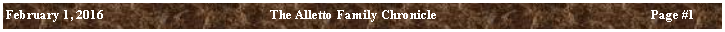 Text Box: February 1, 2016	The Alletto Family Chronicle	Page ##